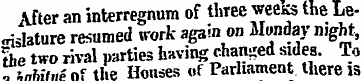 After an interregnum of three vreess the...