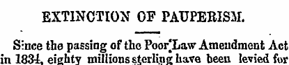 EXTINCTION OF PAUPEBISM. Since the passi...