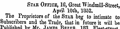 Star Office, 16, Great Windmill-Street, ...