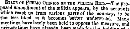 State of Pomic Opinion on tub Militia Bi...