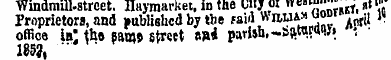 Windmiil-strcet. Haymarket. in the uny w...