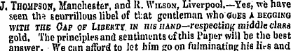 J, Thompson, Manchester, and II. WitsoN,...