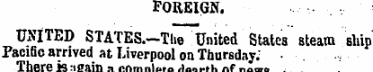 FOREIGN. UNITED STATES.-ThT"lJnited Stat...