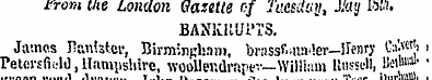 erom the London Gazette cf Tuesday, J/«j...