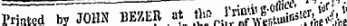 iTintea oy «uh« "•"".:»riir nf \\estu"»-_. ,mt-mi i4 Printed teJOHN BEZER at _ . tho »^^^nstor. ^