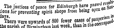 Tho justices of peace for Edinburgh have...