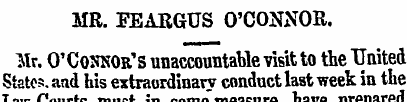 MR. FEABGUS O'CONNOR. *lr. O'Coskor's un...