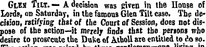 Glbs Tilt. — A decision was given in the...