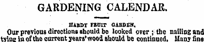 GARDENING CALENDAR. BABDT F80IT OABBEH, ...