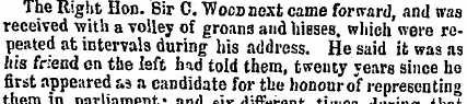 The Right Hon. Sir C. Wood next came for...
