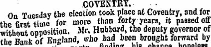 COVENTRY. On Tuesday the election took p...