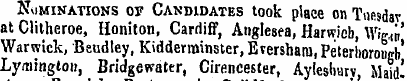 Nominations of Candidates took place on ...