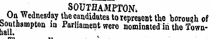 r, w, > SOUTHAMPTON, Un Wednesday the ca...