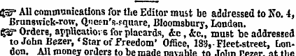 $=5= All communications for the Editor m...