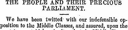 THE PEOPLE AND THEIR PRECIOUS PARLIAMENT...