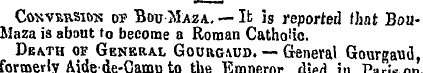 CoxvmsiMs of Boo Maza. — It 3s reported ...