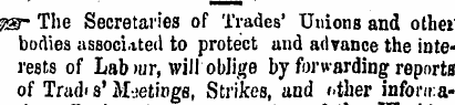 23- The Secretaries of Trades' Unions an...