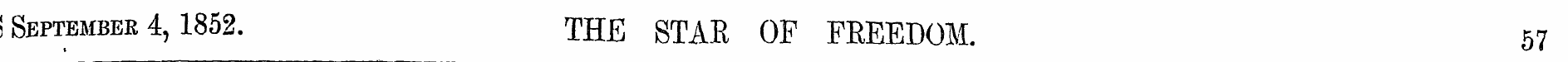 ! September 4,1852. THE STAB OF FEEEDOM....