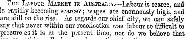 The Labour Market is Australia.—Labour i...