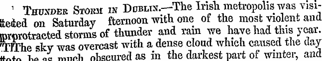 1 Thuxder Stokm in DoBLix.--The Irish me...