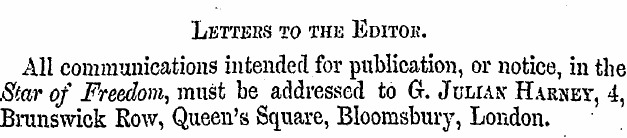 Letters to the Editok. All communication...