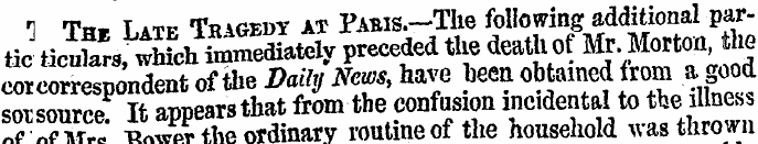 1 Tn* T atf Tragedy at Pasis.—The follow...