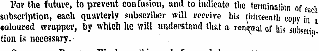 For the future, to prevent confusion, an...