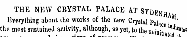 THE NEW CRYSTAL PALACE AT SYDENh Everyth...