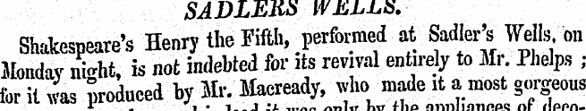 SADLEKS WELJ.S. Shakespeare's Henry the ...
