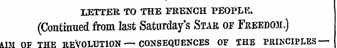 ;letter to the French people. (Continued...