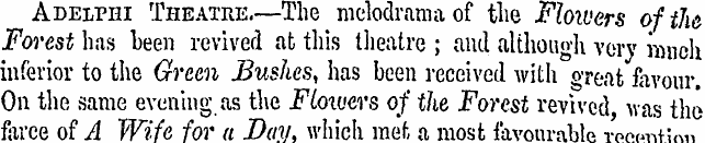 Adelphi Theatre.—The melodrama of the Fl...