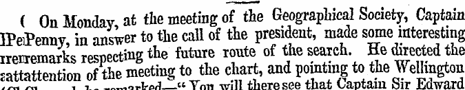( On Monday at the meeting of the Geogra...