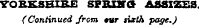 TOKSLSHU&E SFBXHCr ASSIZBS (Continued Jrcm tur sixth page.)