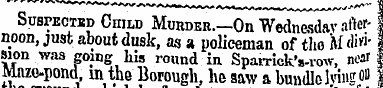 Suspected Child Murder.—On Wednesday aft...
