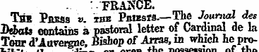 FRANCE. Ths Pasfls v. tbe Pbiesis.—The J...