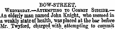 BOW-STREET. Wedsesdai.— Attempting to Co...