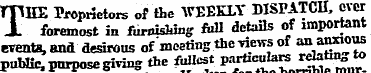 TIE Proprietors of the WEEKLY MSPATCH, e...