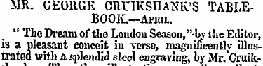 MR. GEORGE CRL-IKSHANK'S TABLEBOOK.—Apri...