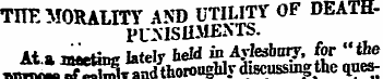 TIIE MORALITY AND UTILITY OF DEATHPUA 'I...