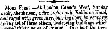 More Fires.—At London, Canada West, Sund...