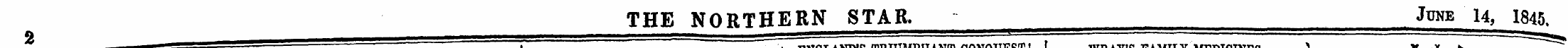 THE NORTHERN STAR. June 14, 1845, !