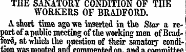 THE SAISATORY CONDITION OF TUE WORKERS O...