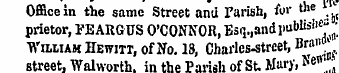 Office in the same Street and Parish, fo...