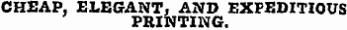 CHEAP , ELEGANT, AND EXPEDITIOUS PRINTING.