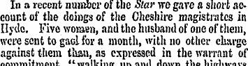 In a recent number of the Star we gave a...