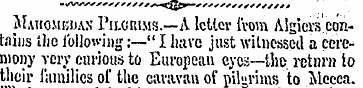 Mahomkius Pii.cri.ms.—A letter from Algi...