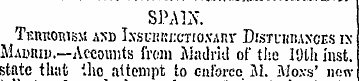 SPAIN. Teurorism axd I.\svnRi:crio.vAnr ...