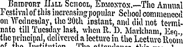 BniDroni Hall School. Edmoxtox. —The Ann...