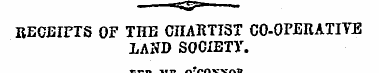 RECJSIFTS OF THE CHArtTIST CO-OFERATIYE ...