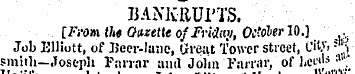 BANKRUPTS. [2"i*o»i the Ottzettc of Frid...